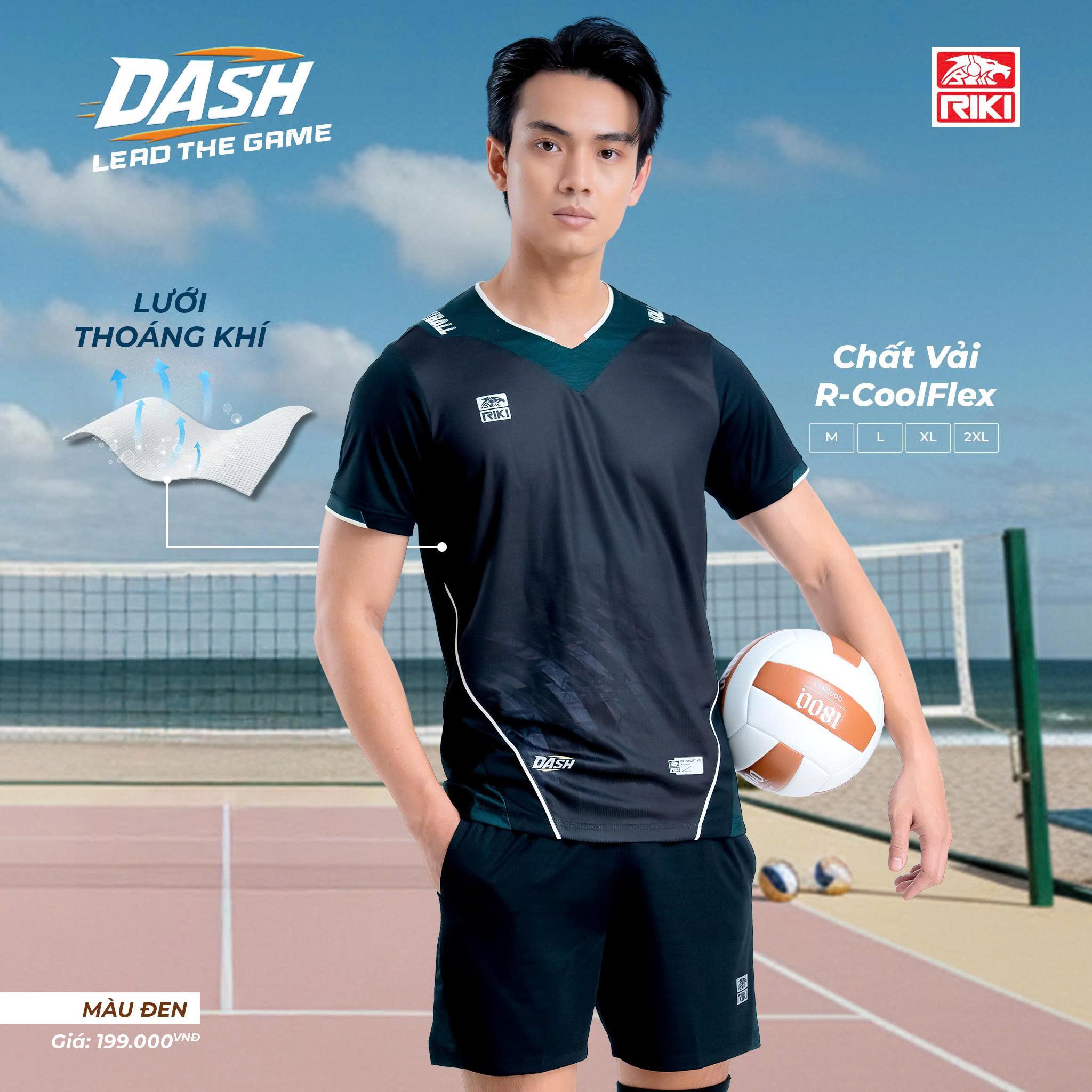 Quần Áo Bóng Chuyền Có Túi Riki DASH Thun Mè R-Coolflex Thoáng Khí Thể Thao Đương Đại_thumbnail_3