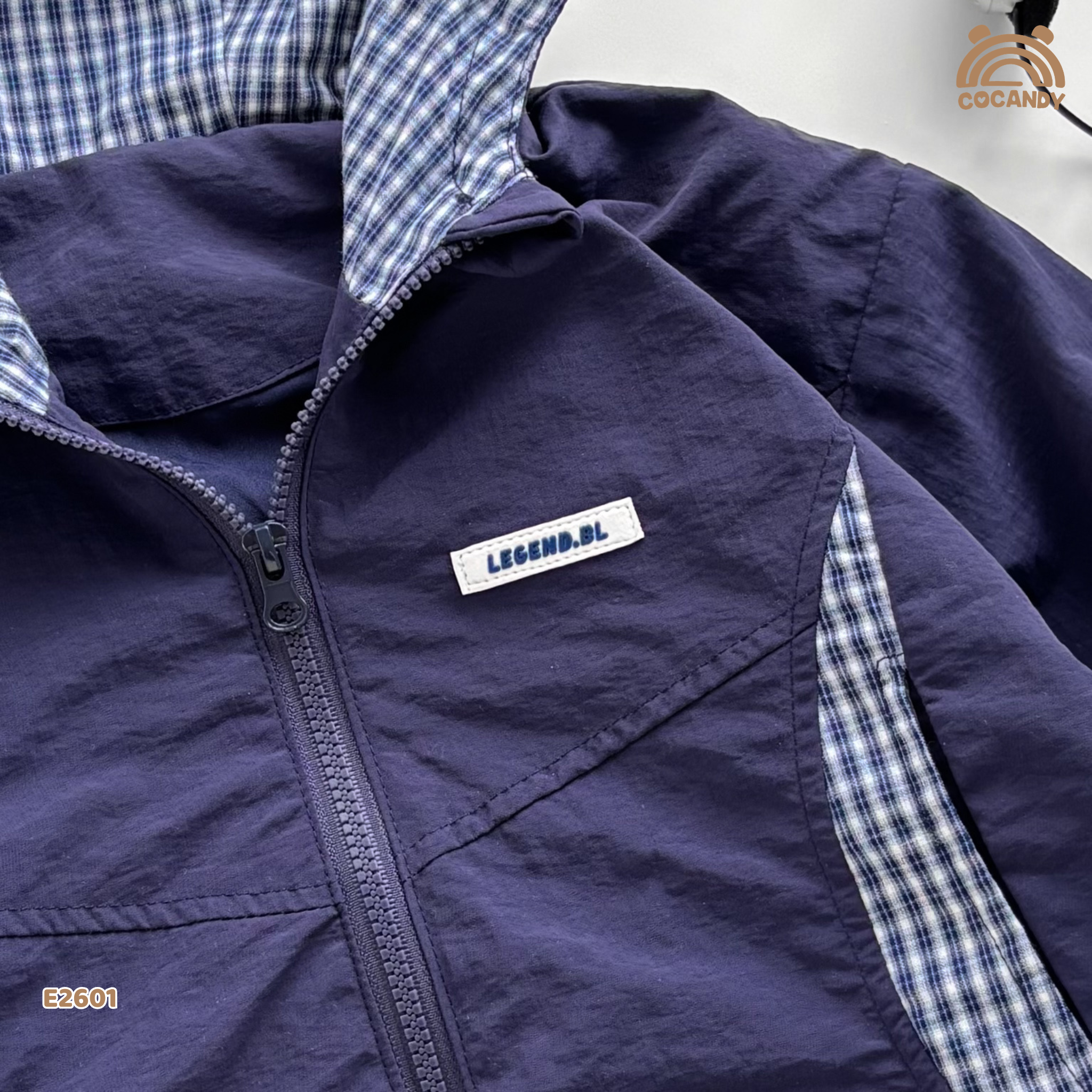 Áo khoác gió XANH NAVY phối kẻ_thumbnail_3
