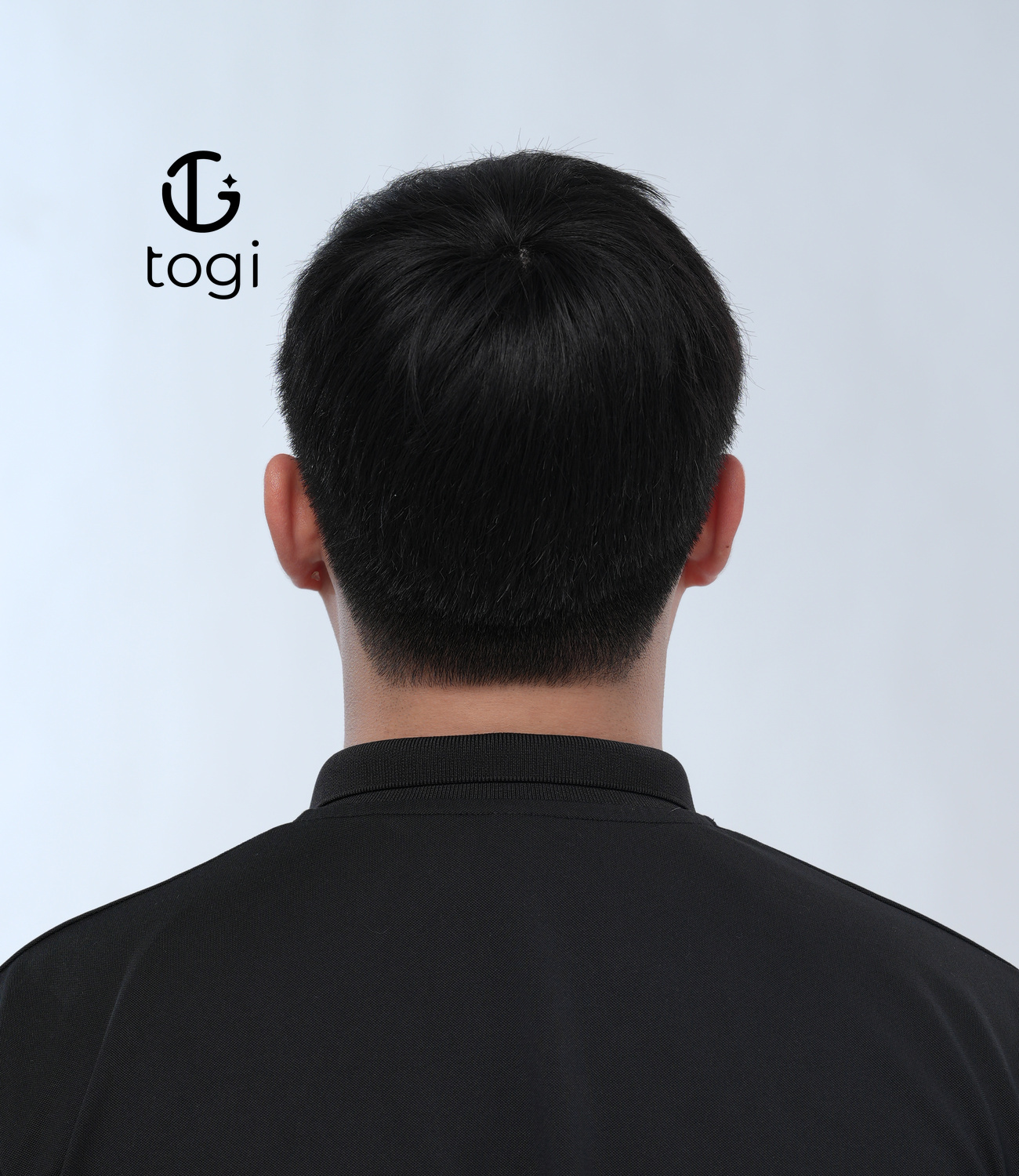 Tóc giả nam Basic mái chéo cho tóc hói làm từ tóc thật_thumbnail_4