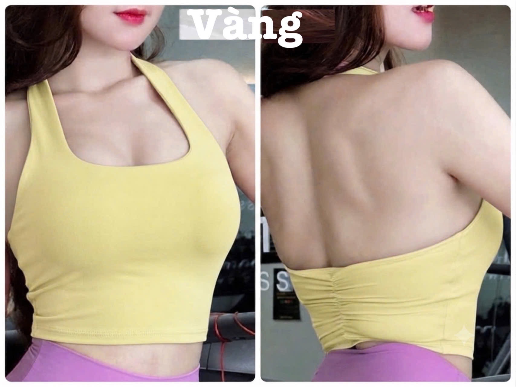 Áo Bra Yếm Nhún Lưng Nâng Ngực Không Gọng Chất Thun Lạnh Co Giãn Sẵn Mút_thumbnail_26