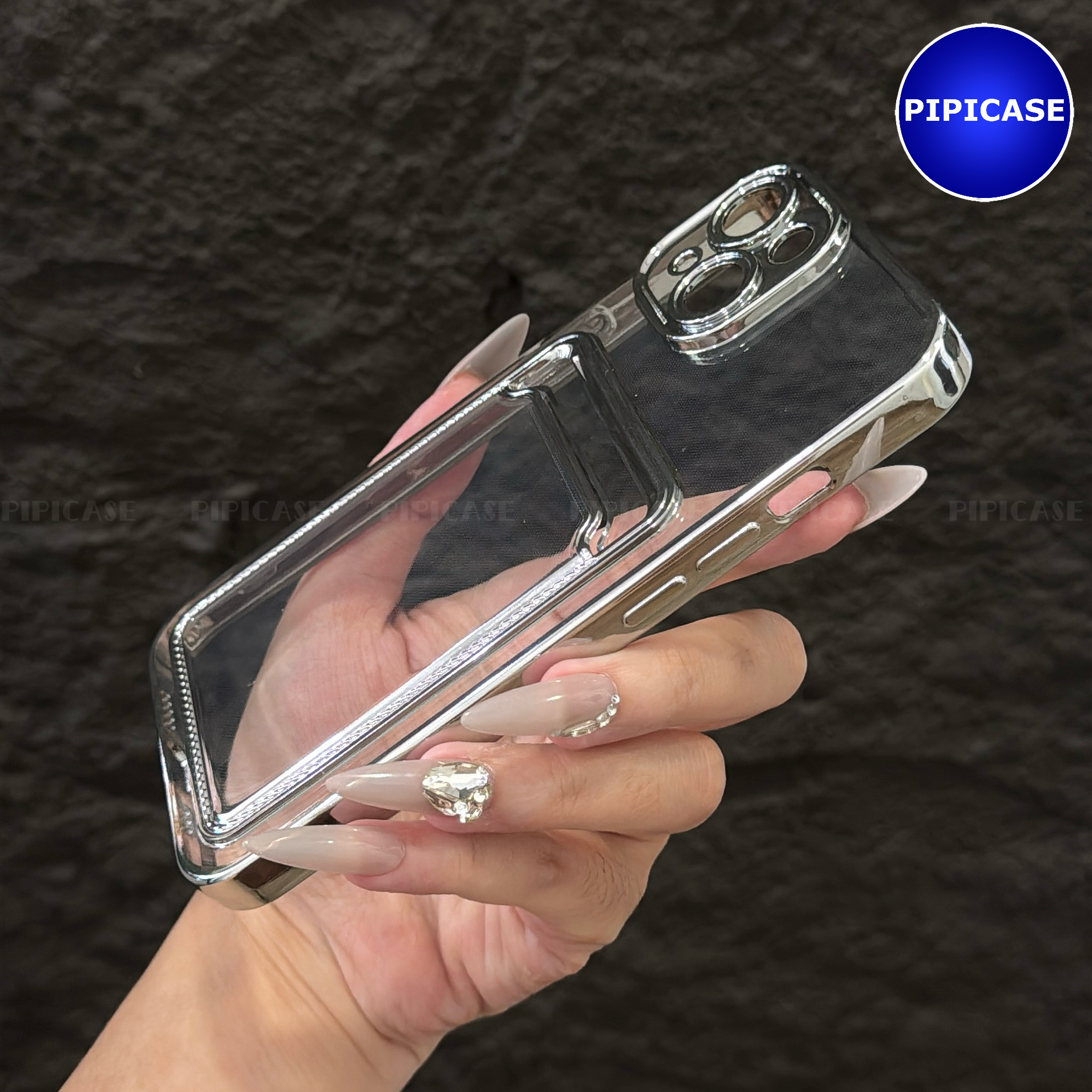 Ốp Lưng iPhone 14 - Ốp Thẻ - Bạc_thumbnail_16