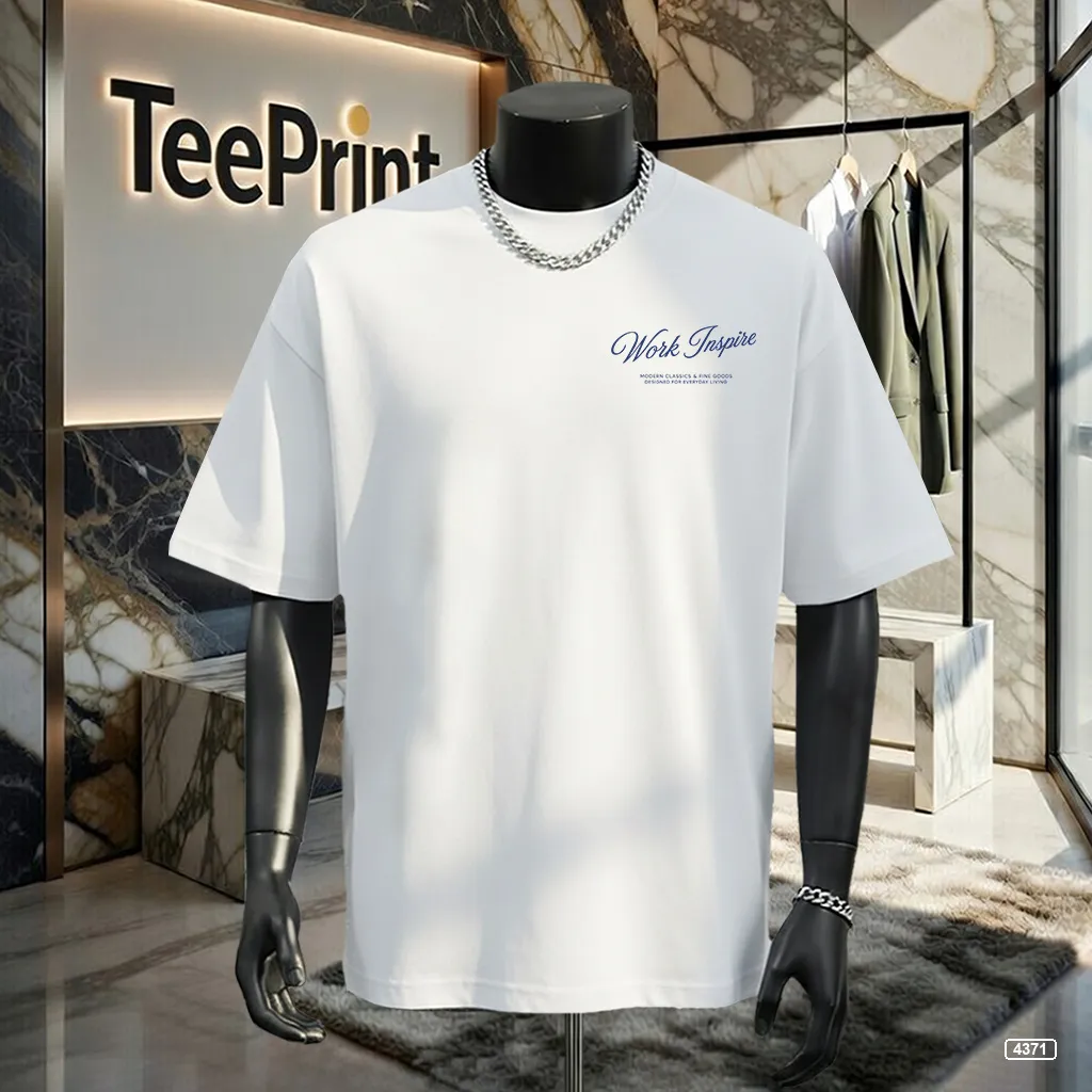 Áo thun nam form rộng Work Inspire TeePrint 4371
