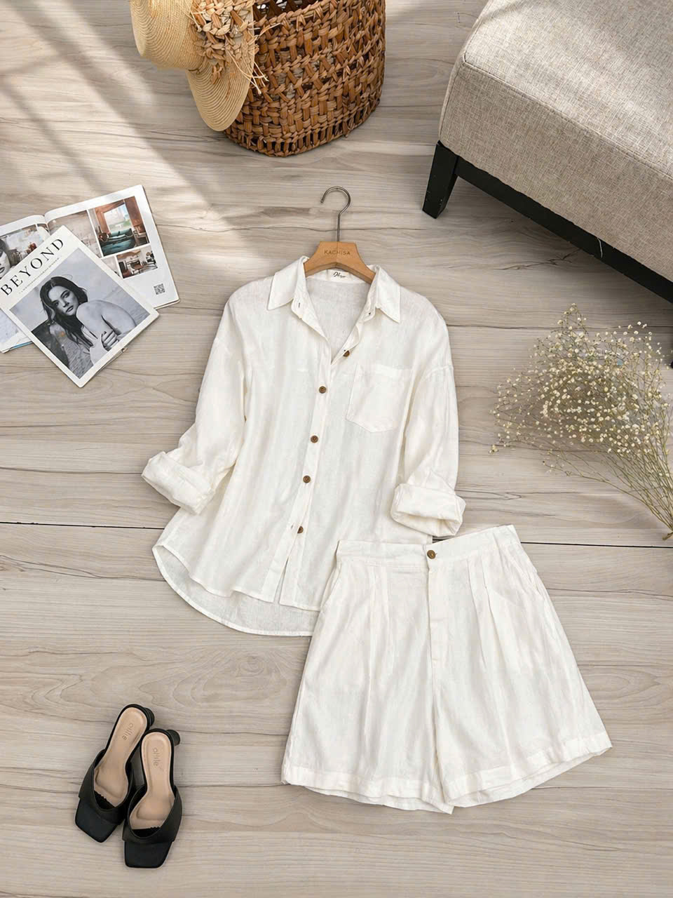 Set đùi linen áo sơ mi tay dài_thumbnail_2
