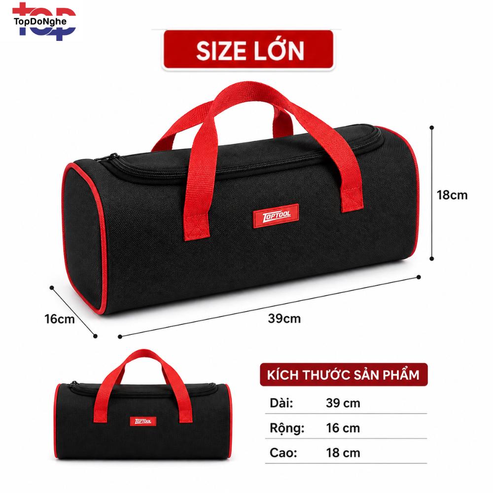 Túi Đựng Đồ Nghề Top Đồ Nghề TDN-23 Top Tool  Mini 3 Kích Thước, Túi Đựng Dụng Cụ Nhỏ Thợ Điện Vải Dày Quai Xách_thumbnail_1