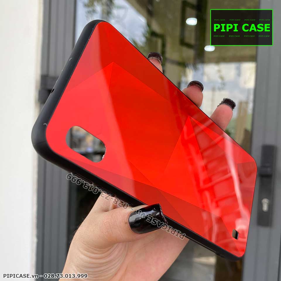 Ốp Lưng Samsung A10 - Kim Cương 6D - Đỏ_thumbnail_1