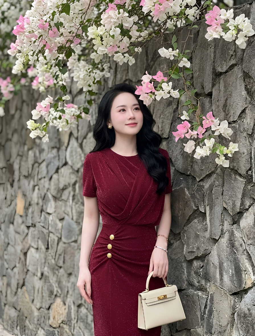 G59 - Đầm Body Nhũ Lưới Ánh Kim Cao Cấp_thumbnail_5