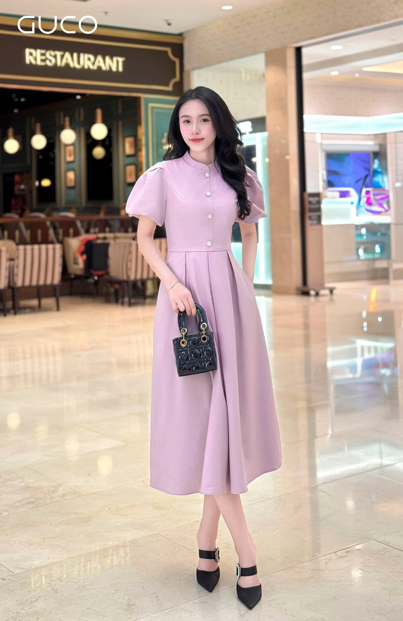 ĐẦM XÒE TAY PHỒNG TÙNG XẾP LY - HỒNG_thumbnail_2