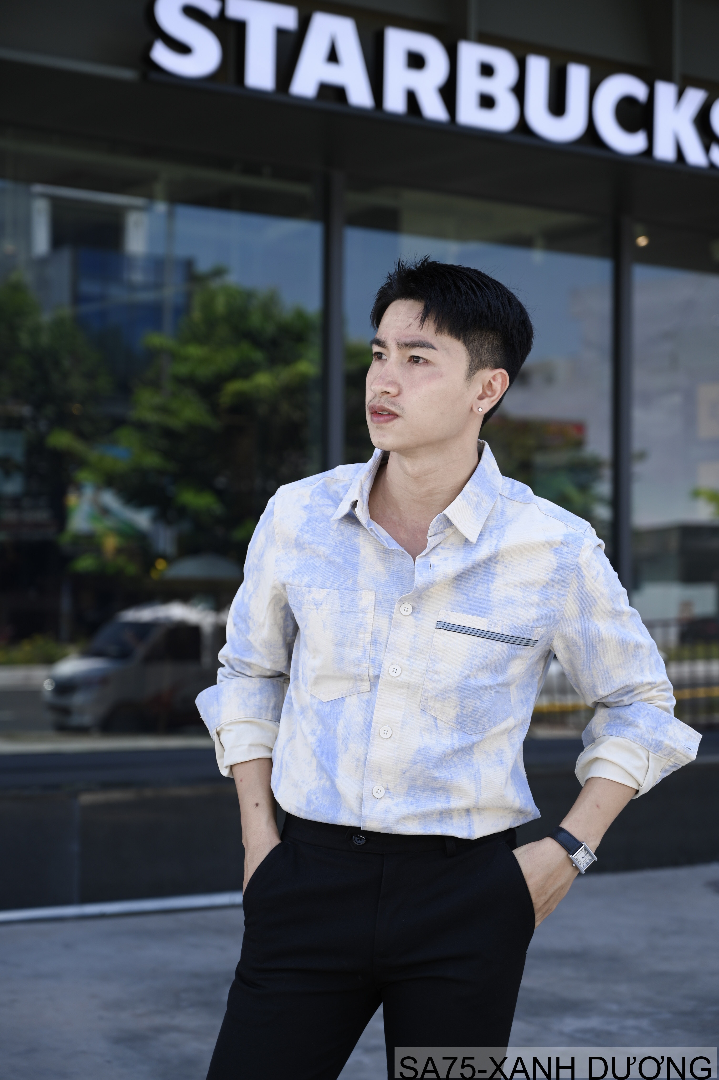 SA75 - Áo Sơ Mi Nam Dài Tay In Họa Tiết Phong Cách Nhật Bản Chất Cotton Mềm Mại_thumbnail_4