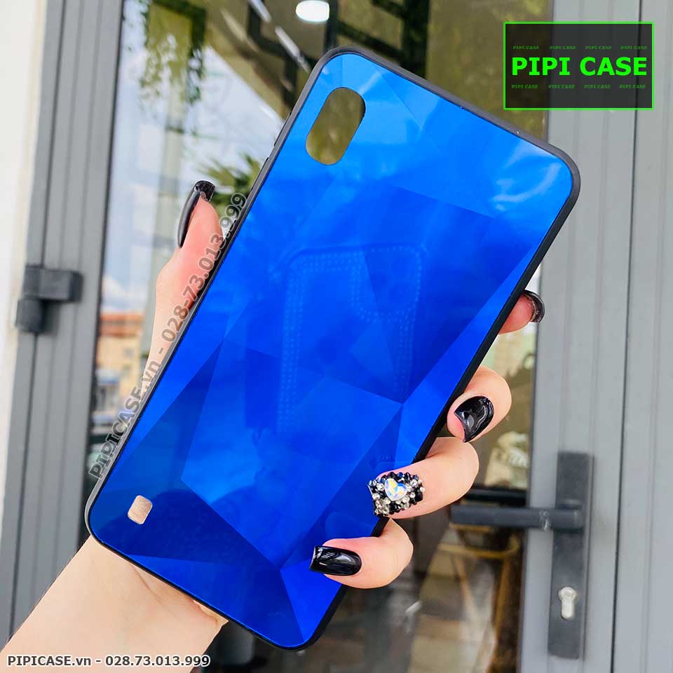 Ốp Lưng Samsung A10 - Kim Cương 6D - Xanh_thumbnail_4