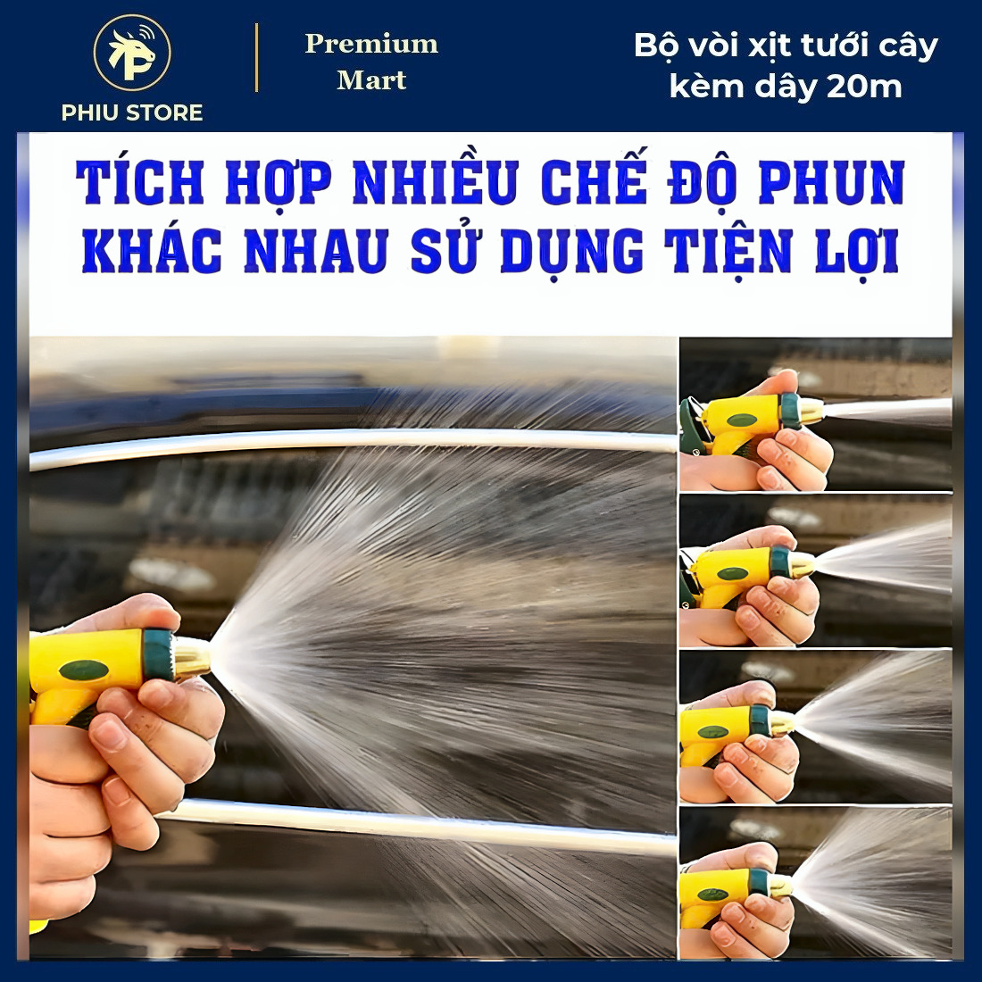 Dây Tưới Cây 20m - Bộ Vòi Xịt Tưới Cây kèm Dây 20m, Bộ Vòi Tưới Cây Đa Năng - PHIU STORE_thumbnail_2