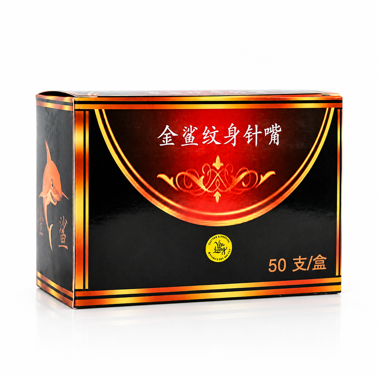 Ngòi nhựa vàng Cá Mập - hở vát (Hộp 50 cái)