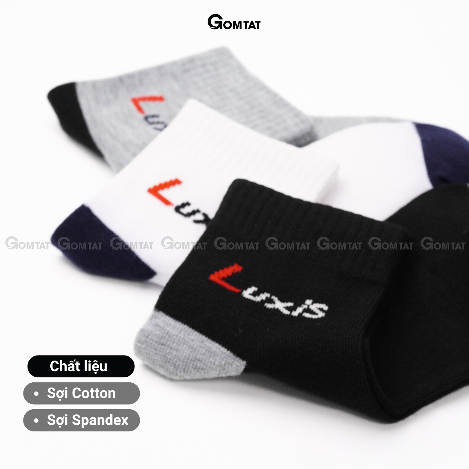 Tất cổ cao nam nữ GOMTAT cotton mềm mịn thoáng khí - LUX-S06-CB5_thumbnail_6