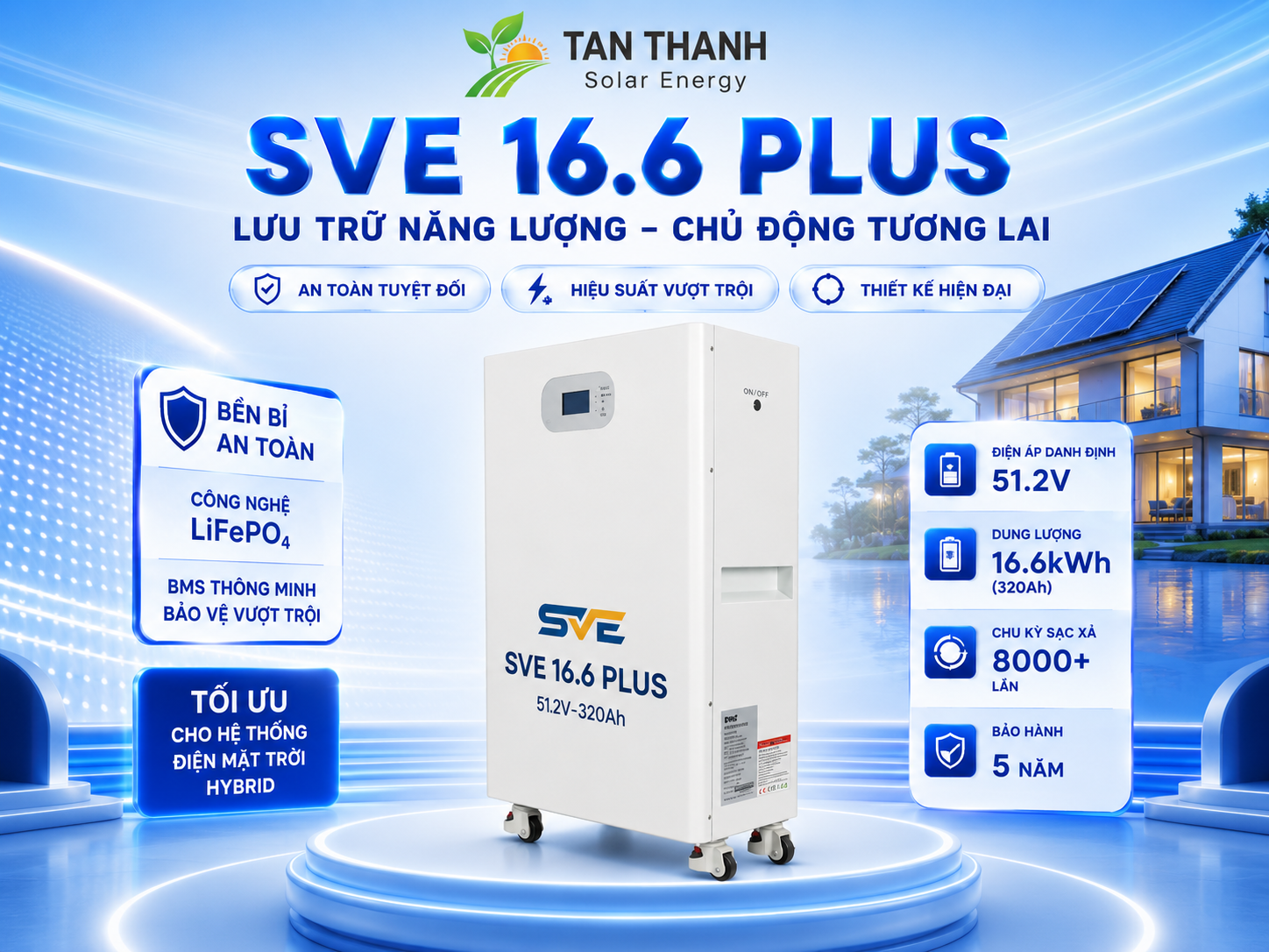 Pin Lưu Trữ Điện SVE Plus
