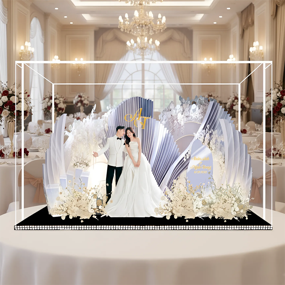 Standee Đám Cưới – Mô Hình Mica 3D Trang Trí, In Ảnh Theo Yêu Cầu, Quà Cưới Decor (Tặng Hộp+ Túi) - Size tính theo chiều ngang_thumbnail_31