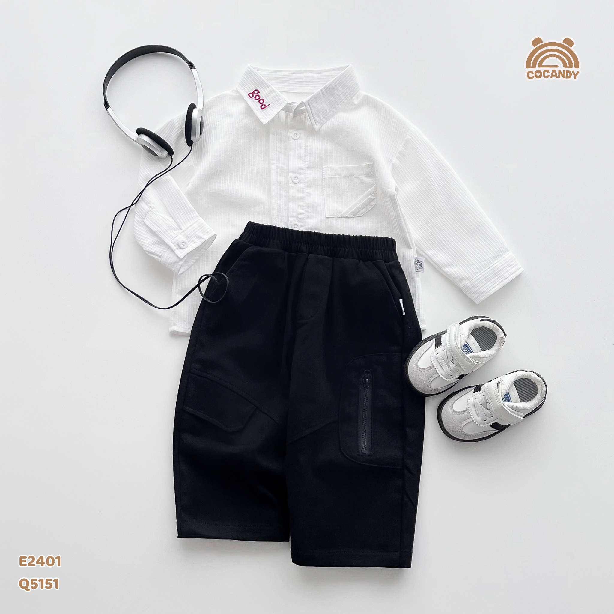 Quần dài kaki ĐEN ống baggy kiểu