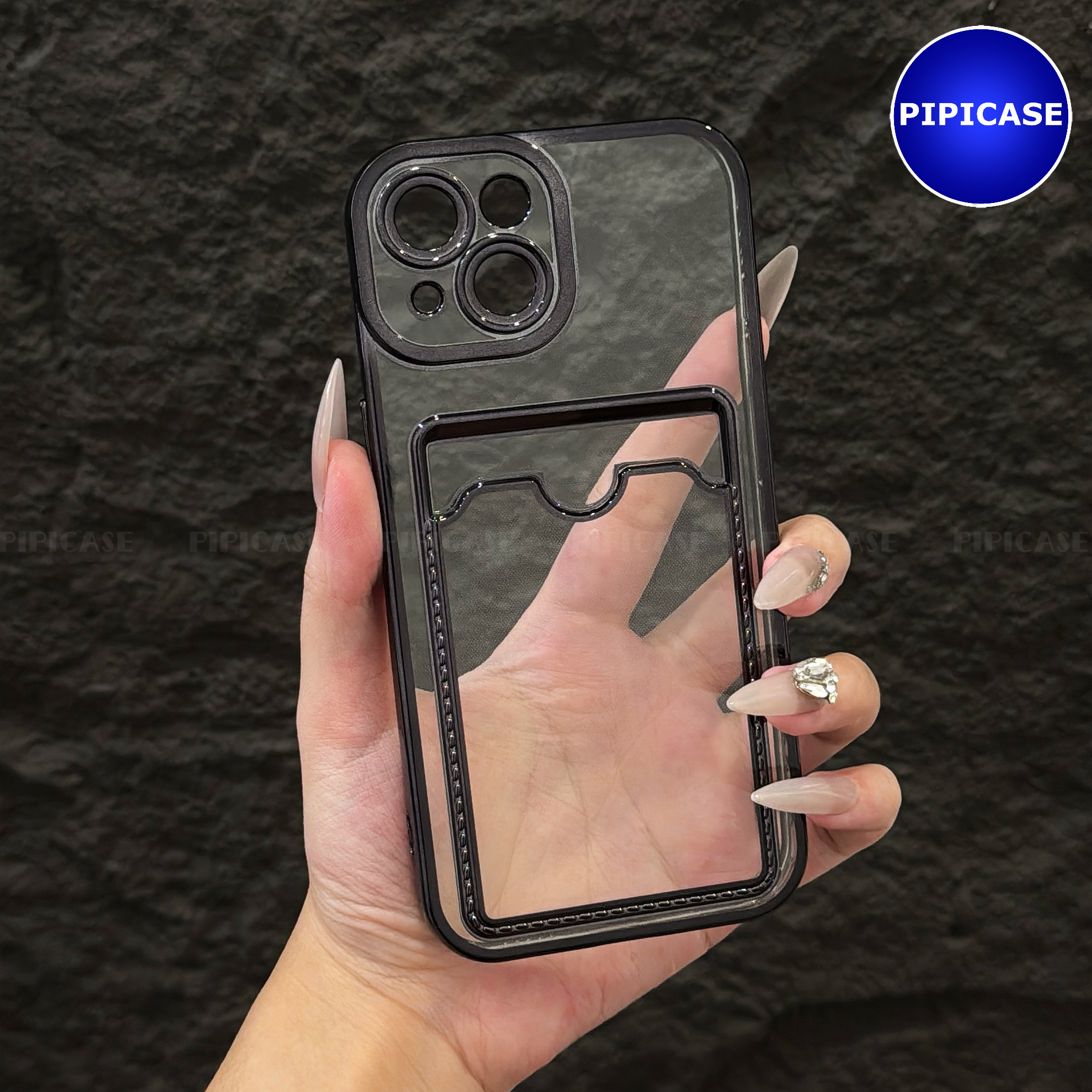 Ốp Lưng iPhone 14 - Ốp Thẻ - Đen_thumbnail_13
