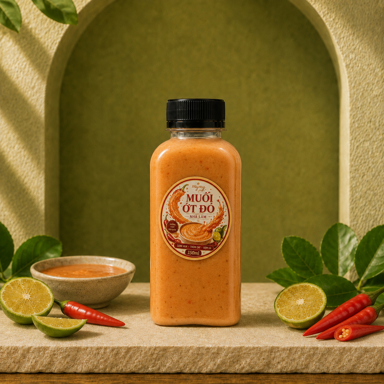 Muối Ớt Đỏ Nhà Làm 150ml