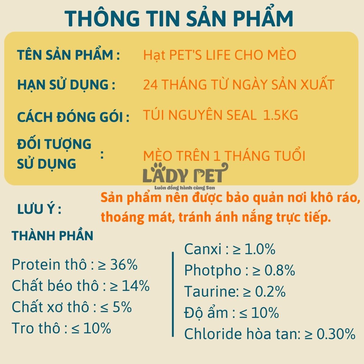 Hạt Pet's Life Trộn Topping Thịt Sấy Cho Mèo (1,5kg)_thumbnail_3