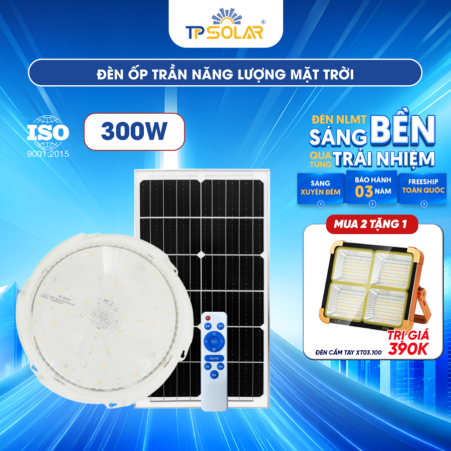 Đèn ốp trần năng lượng mặt trời TP SOLAR OT01