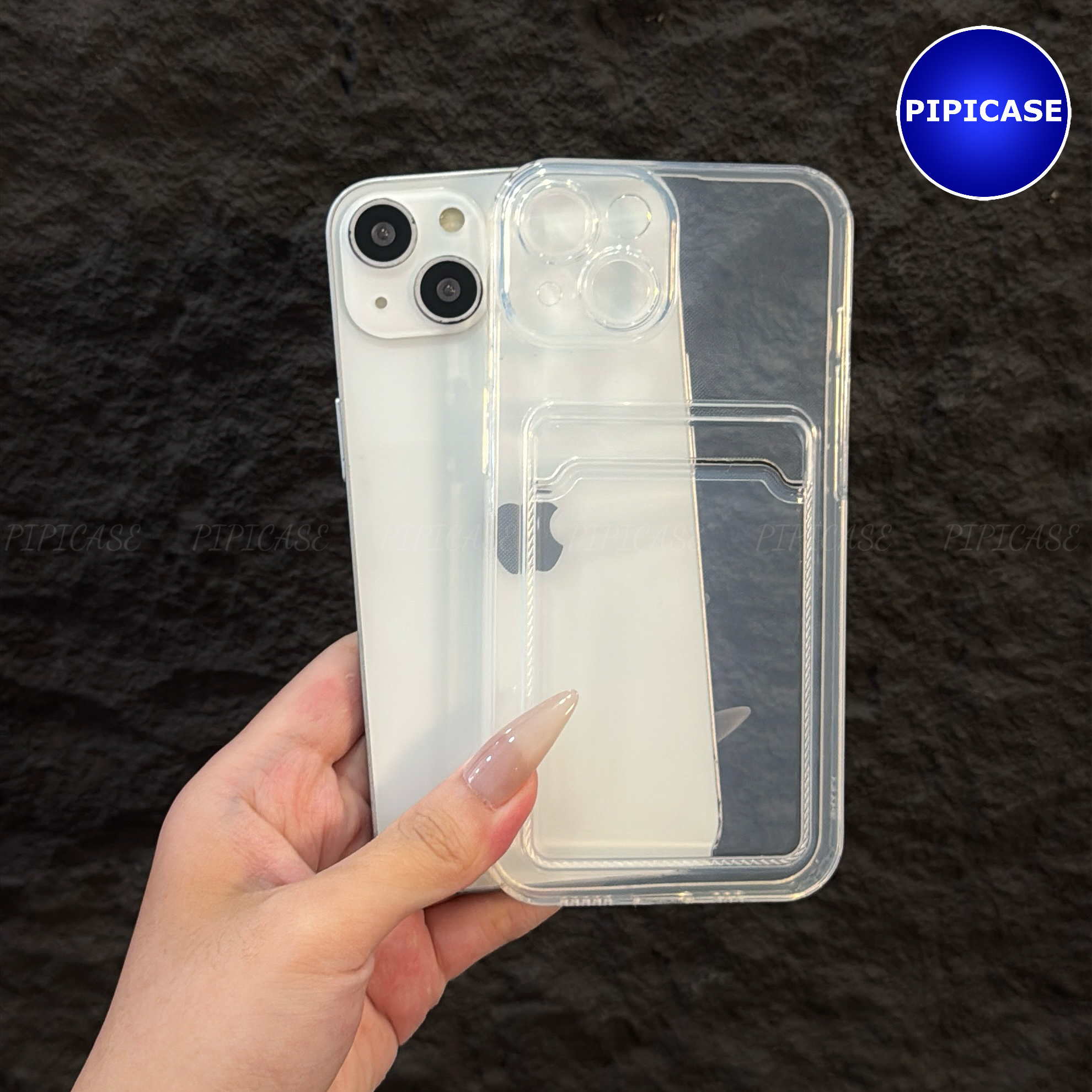 Ốp Lưng iPhone 14 - Ốp Thẻ - Trong Suốt_thumbnail_2