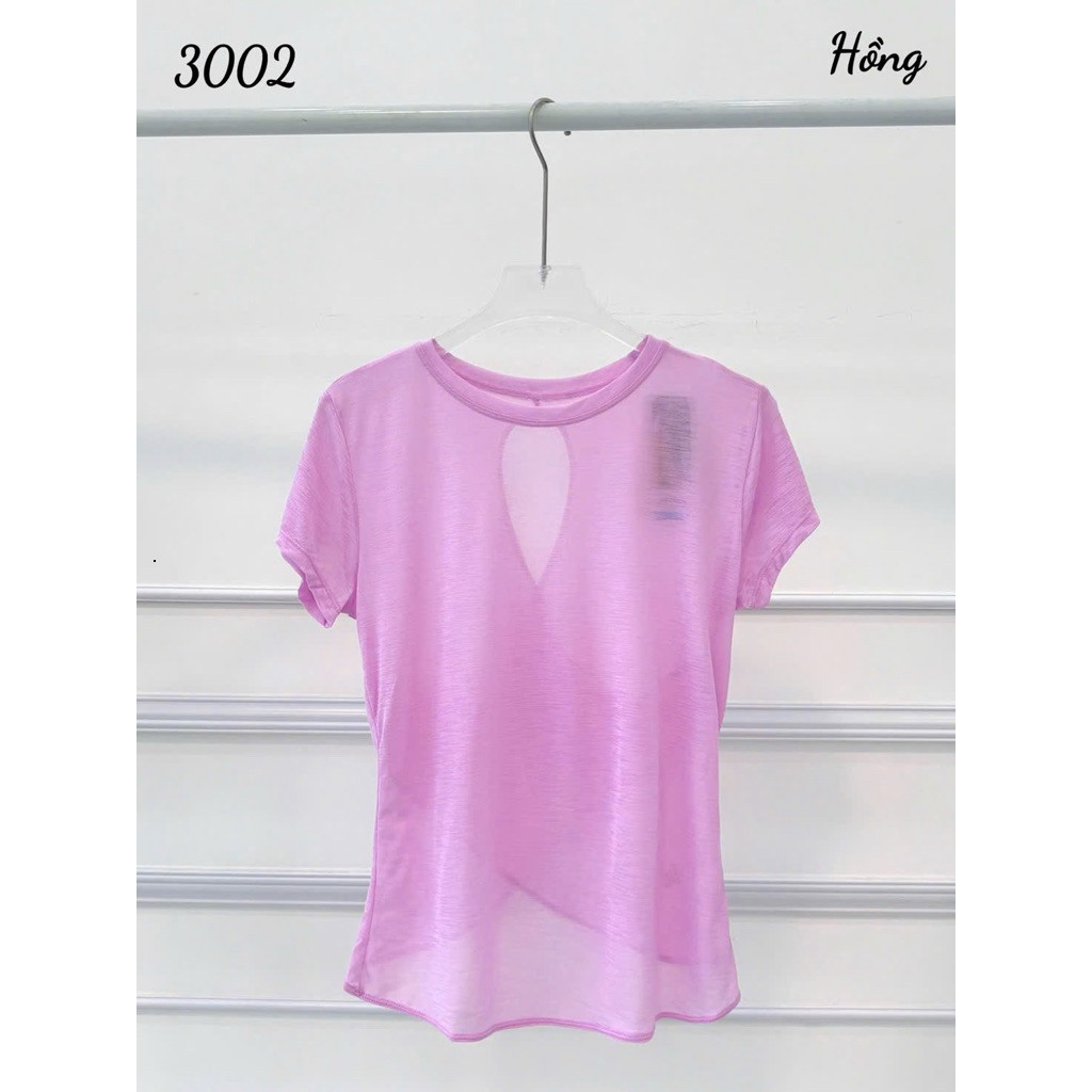 Áo Tanktop Thể Thao Nữ Tay Ngắn Đắp Chéo Lưng Form Rộng Vải Lưới Mè Thoáng Khí Nhanh Khô_thumbnail_1