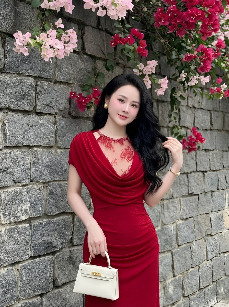 G62 - Đầm Cổ Yếm Nhũ Ánh Kim Cao Cấp_thumbnail_7