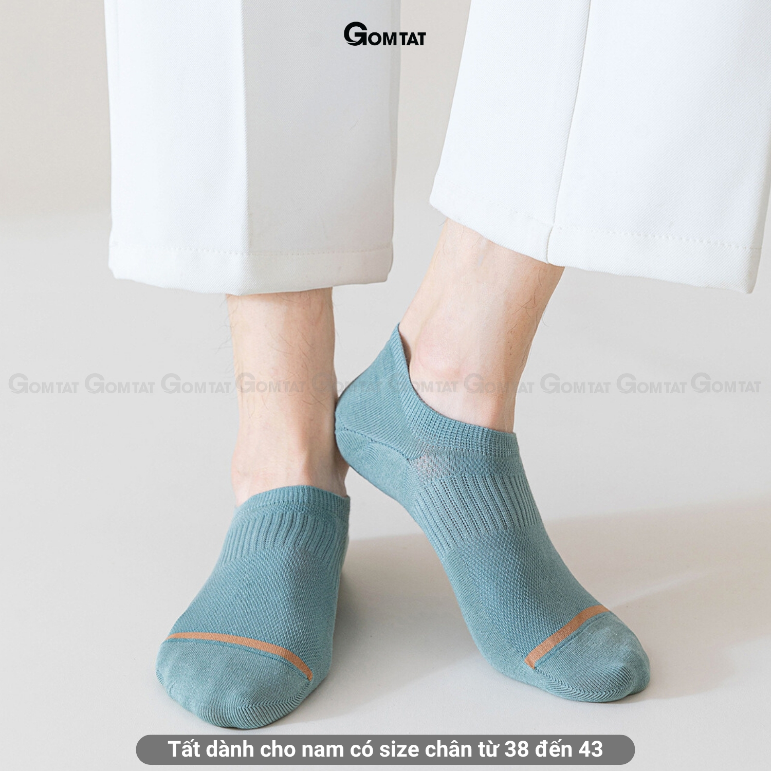 Combo 7 đôi tất ngắn nam chống tuột gót GOMTAT, vớ nam đi giày lười cotton mềm mại MIA-A080-CB7_thumbnail_7
