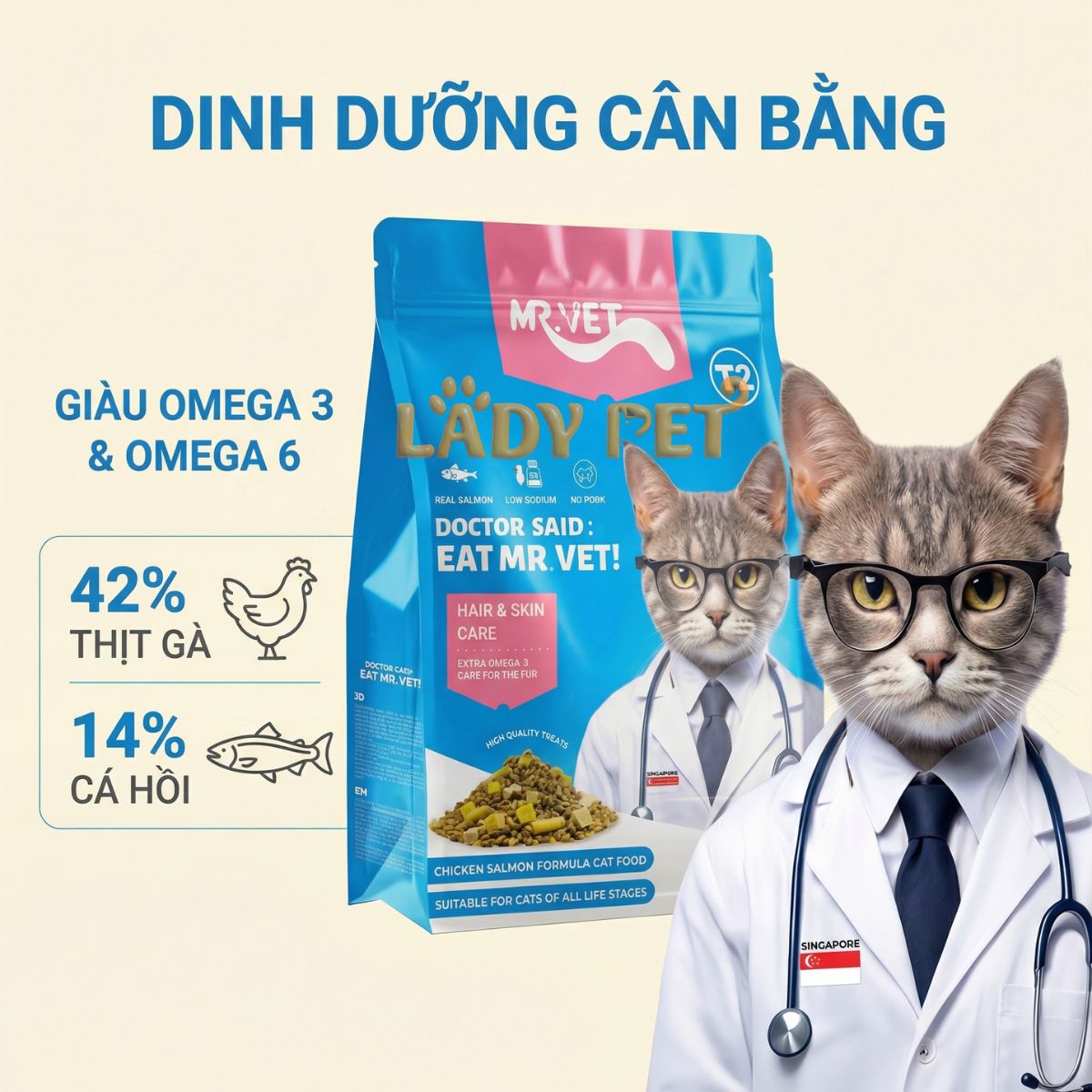 Hạt cho mèo MR VET T2 cho mèo (1KG)_thumbnail_1