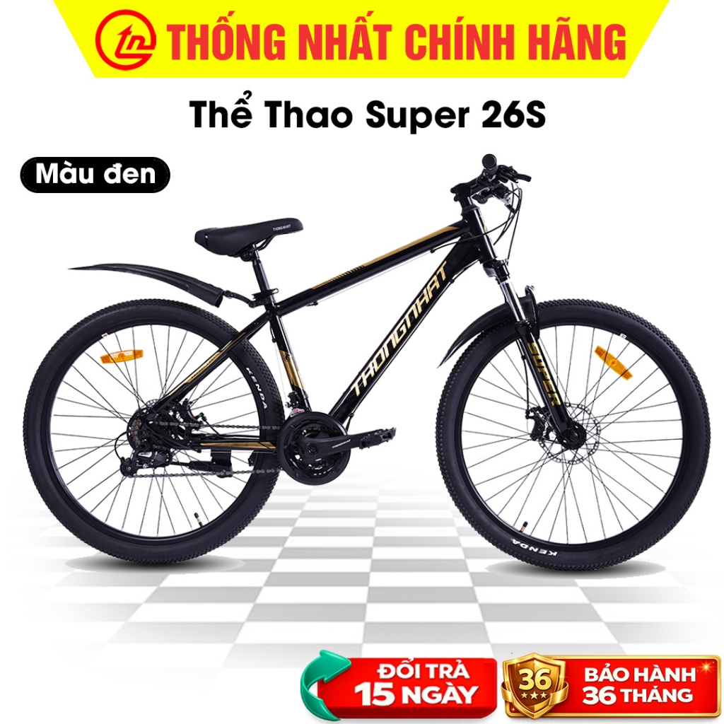 Xe Đạp Thể Thao Thống Nhất Học Sinh, Người Lớn,[TẶNG PHỤ KIỆN] | Xe đạp cao cấp Super 26S, MTB