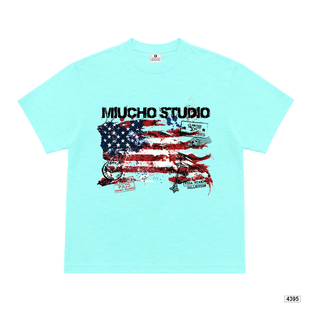 Áo thun unisex retro USA form boxy Miucho 4395_thumbnail_10