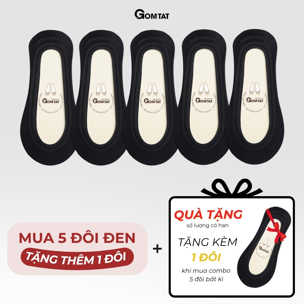 [DEAL QUÀ TẶNG] Tất búp bê nữ đi giày lười GOMTAT có đệm silicon chống tuột gót, thoáng mát mùa hè - TNBB_thumbnail_10