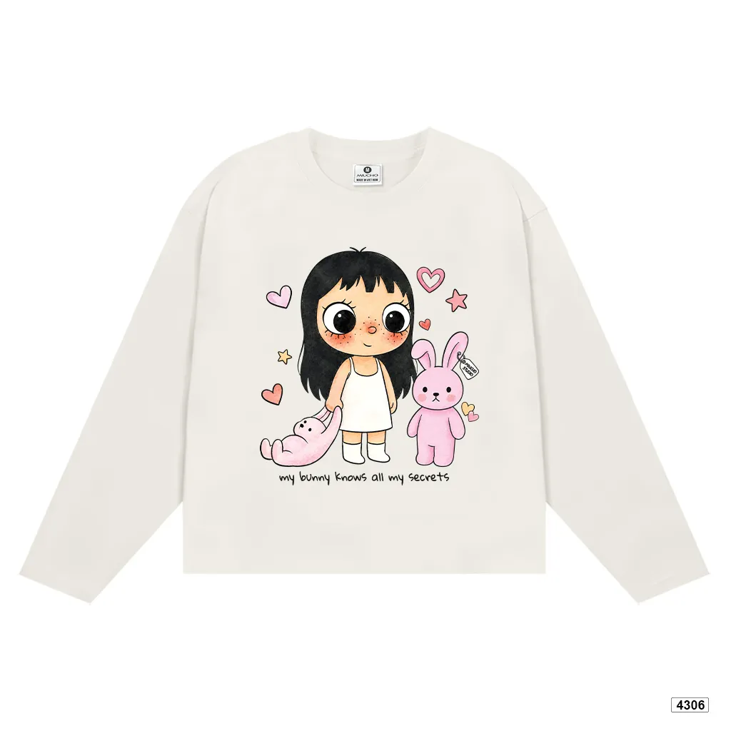 Áo thun tay dài unisex form boxy Miucho 4306_thumbnail_9