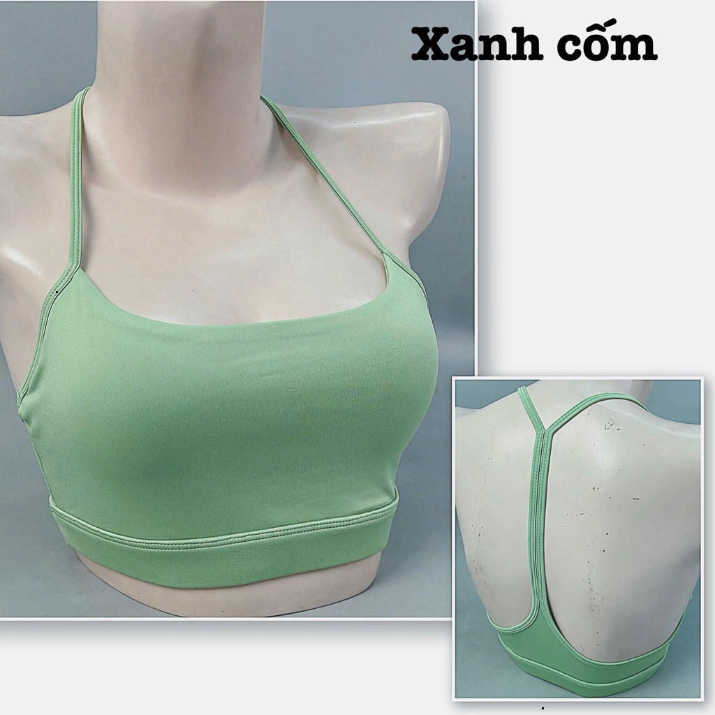 Yumii Sportswear Áo Lót Thể Thao Tập Gym Tập Yoga Nữ Áo Bra Hai Dây Chữ T Không Gọng Mềm Mịn Vải Co Dãn Sẵn Mút_thumbnail_7