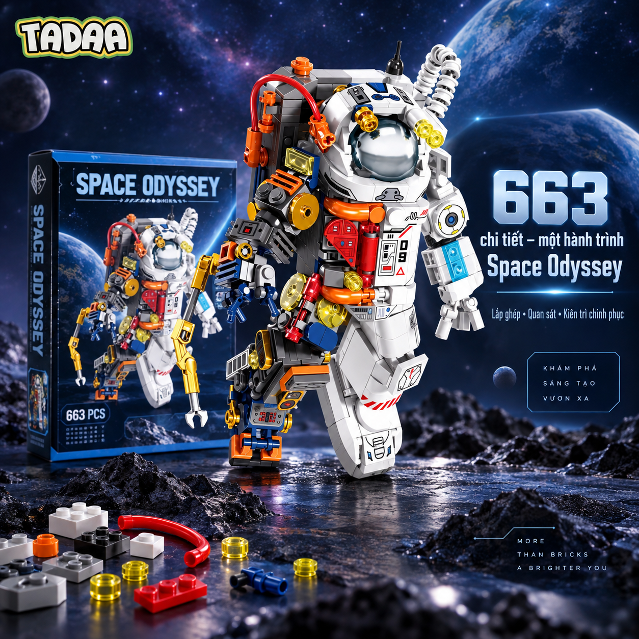 Bộ xếp hình Phi Hành Gia Space Odyssey 663 chi tiết – Khám Phá Vũ Trụ_thumbnail_4