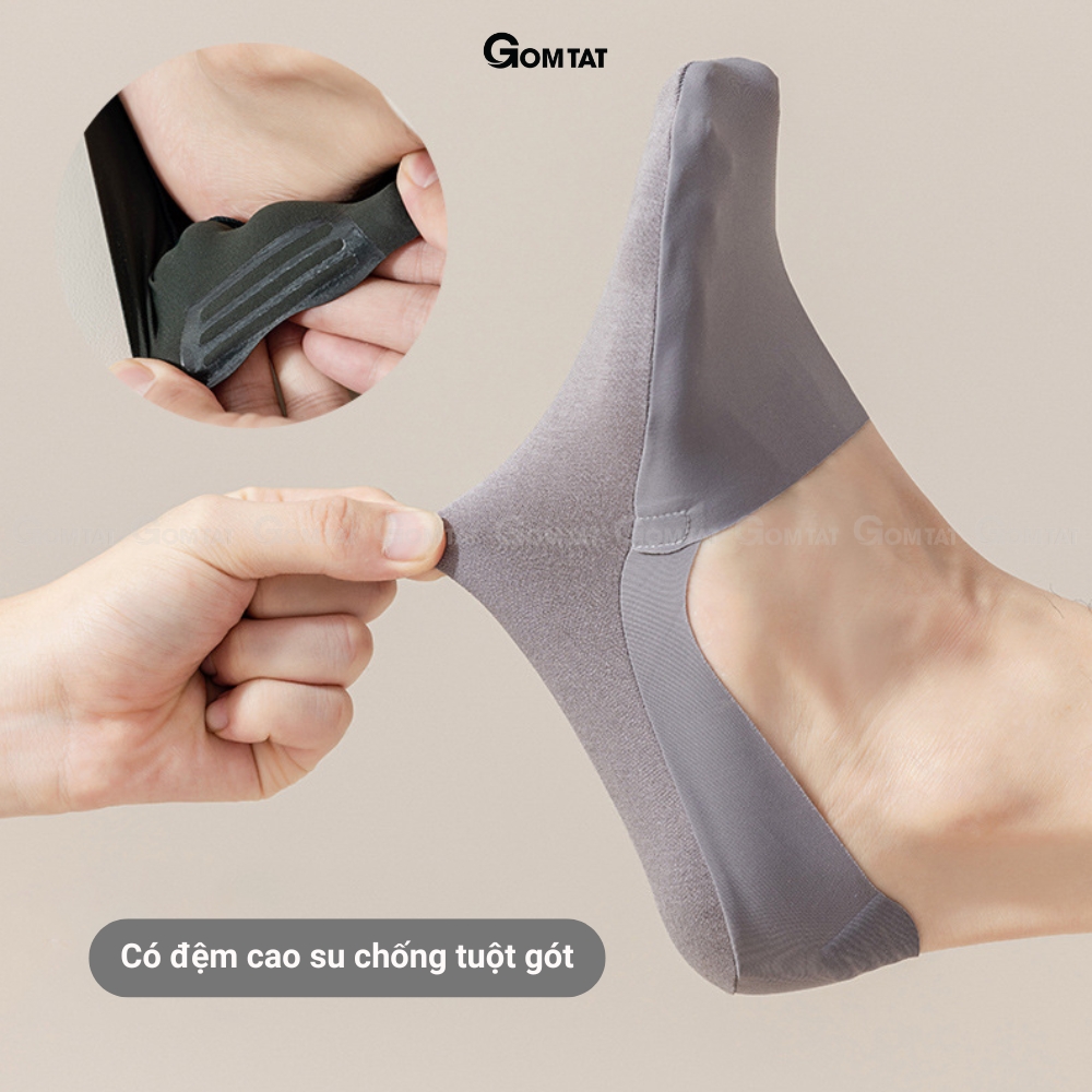[MUA 10 TẶNG 2] Combo 10 đôi tất tàng hình nam GOMTAT có đệm silicone chống tuột gót - UYE-7010-CB12_thumbnail_7