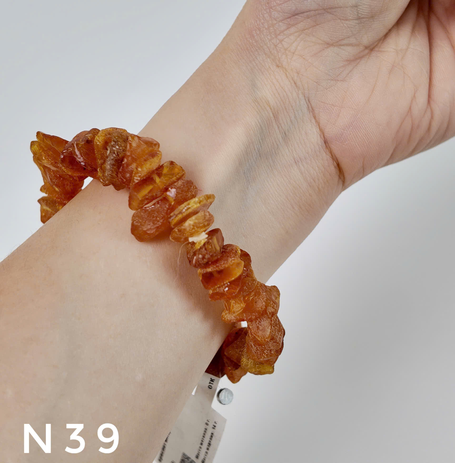 Lắc Tay Hổ Phách Thô Size Lớn Nam Nữ Đều Đeo Được – N39