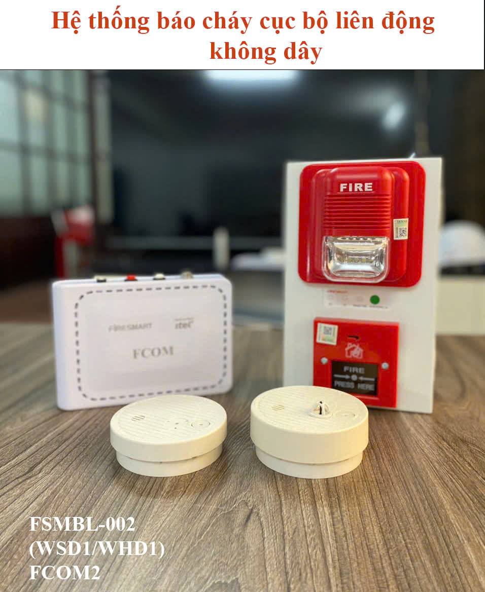 Thiết bị báo cháy không dây cho nhà trọ, nhà nhỏ (dưới 5 tầng)