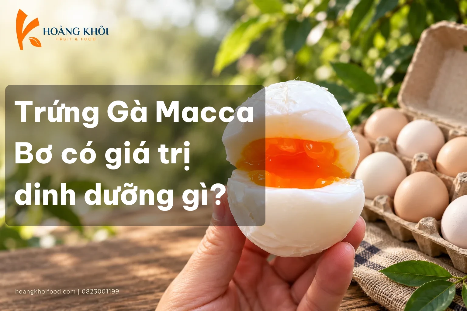 Trứng Gà Macca Bơ có giá trị dinh dưỡng gì?
