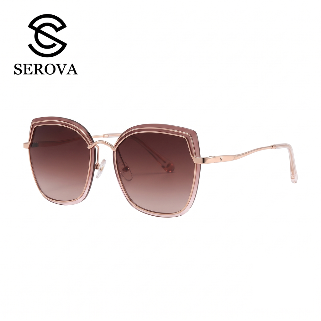 Kính râm cao cấp dành cho Nữ, chính hãng SEROVA SS9053 - C15