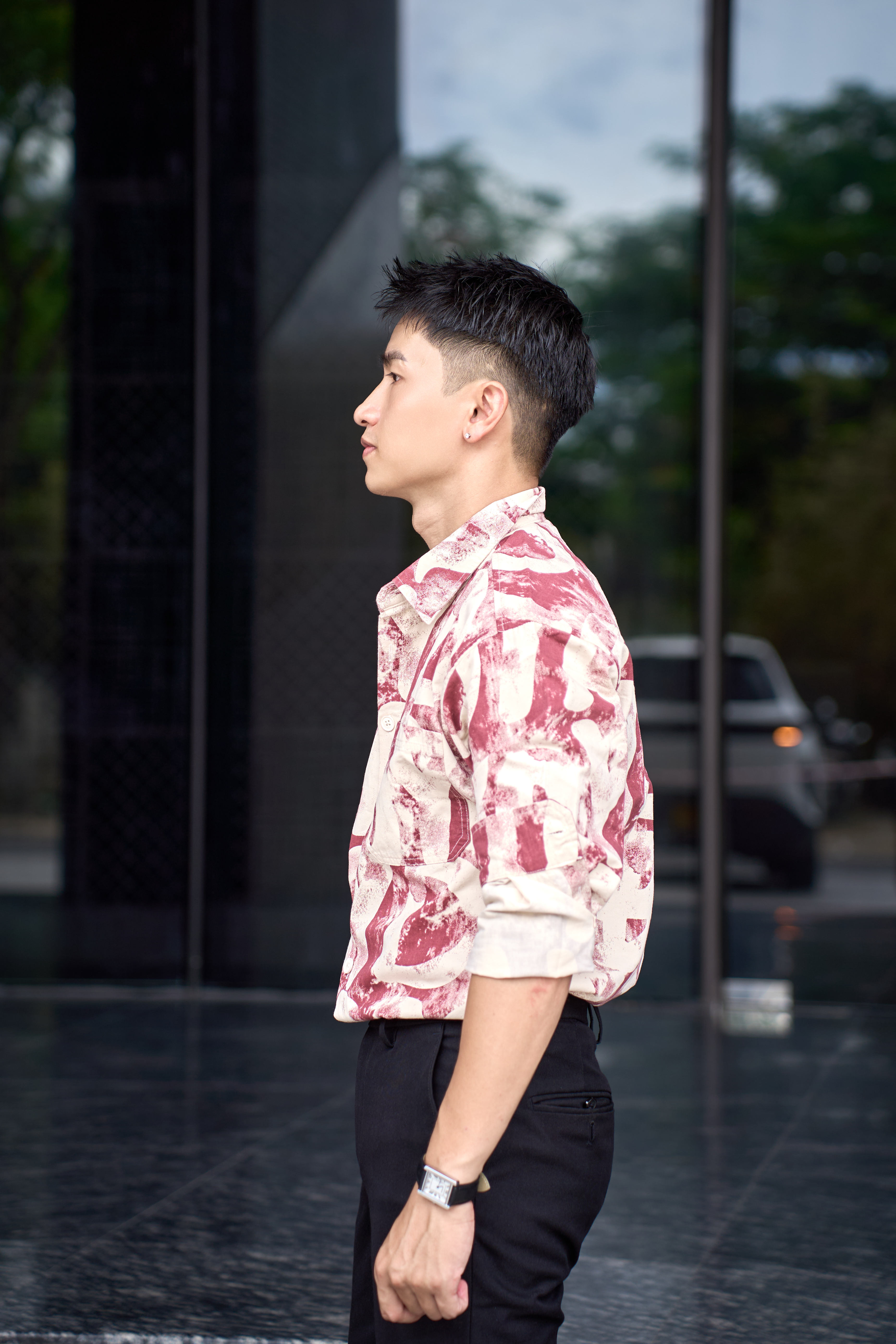 SA122 - Áo sơ mi dài tay họa tiết chữ phong cách Nhật Bản, chất cotton 100%, form rộng thoải mái_thumbnail_9