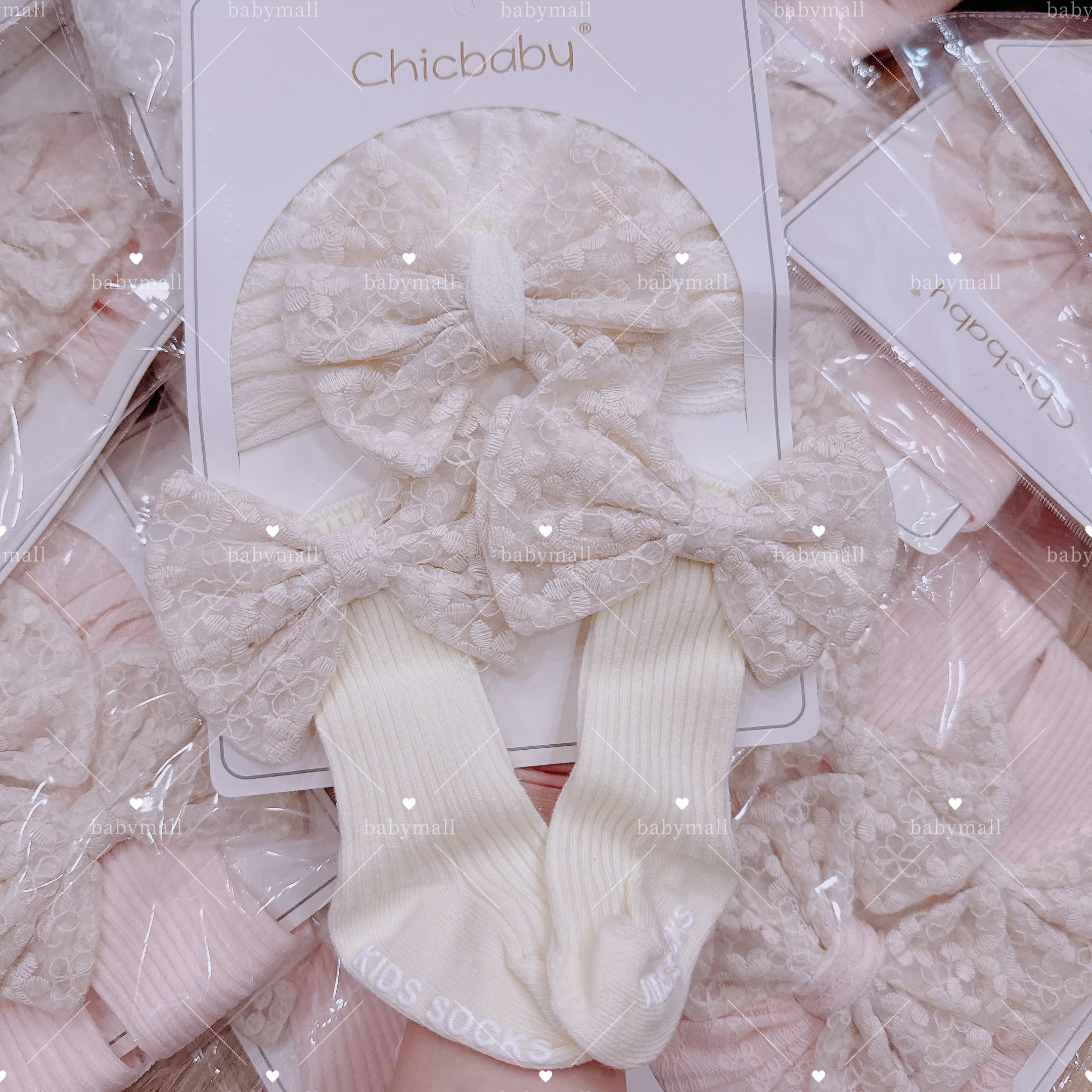 Set phụ kiện Tuban + tất Chicbaby 0-6M_thumbnail_12