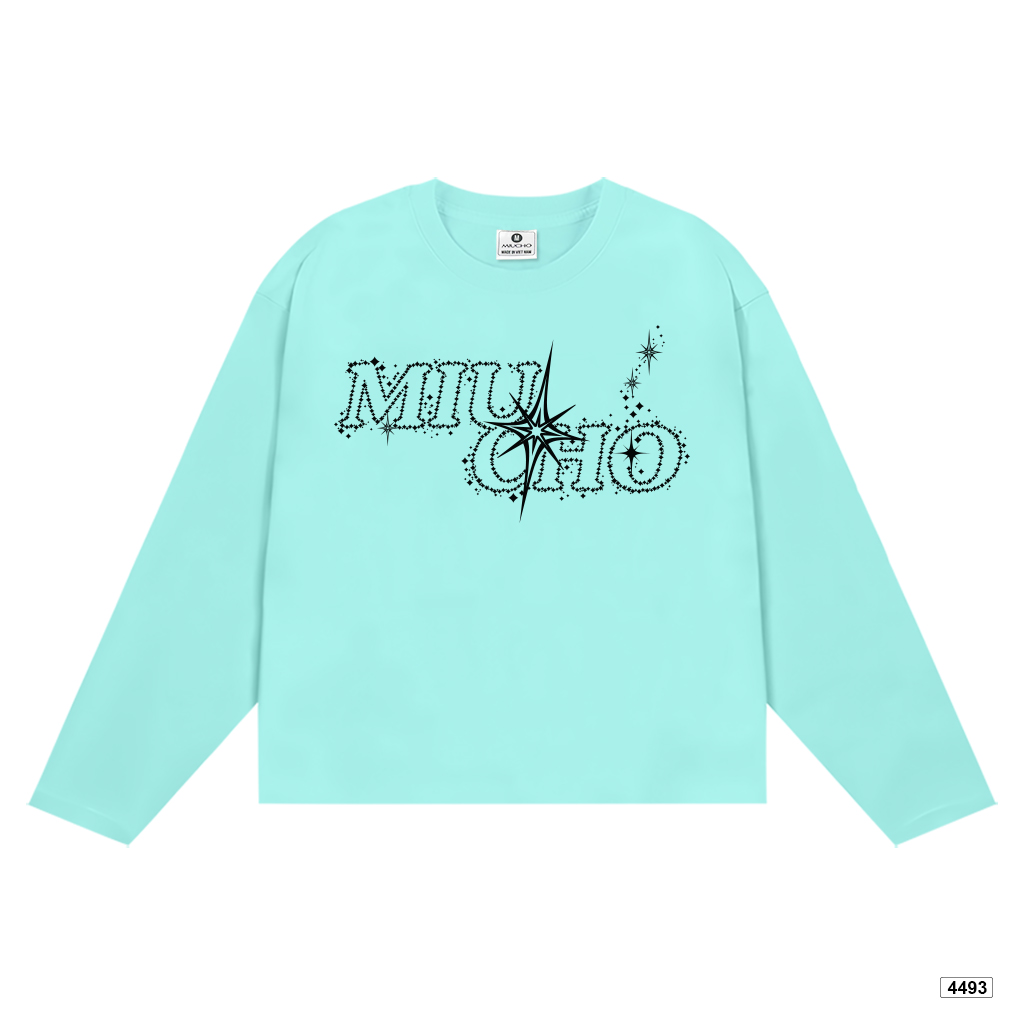 Áo thun tay dài boxy Miucho cổ tròn đường phố 4493_thumbnail_9