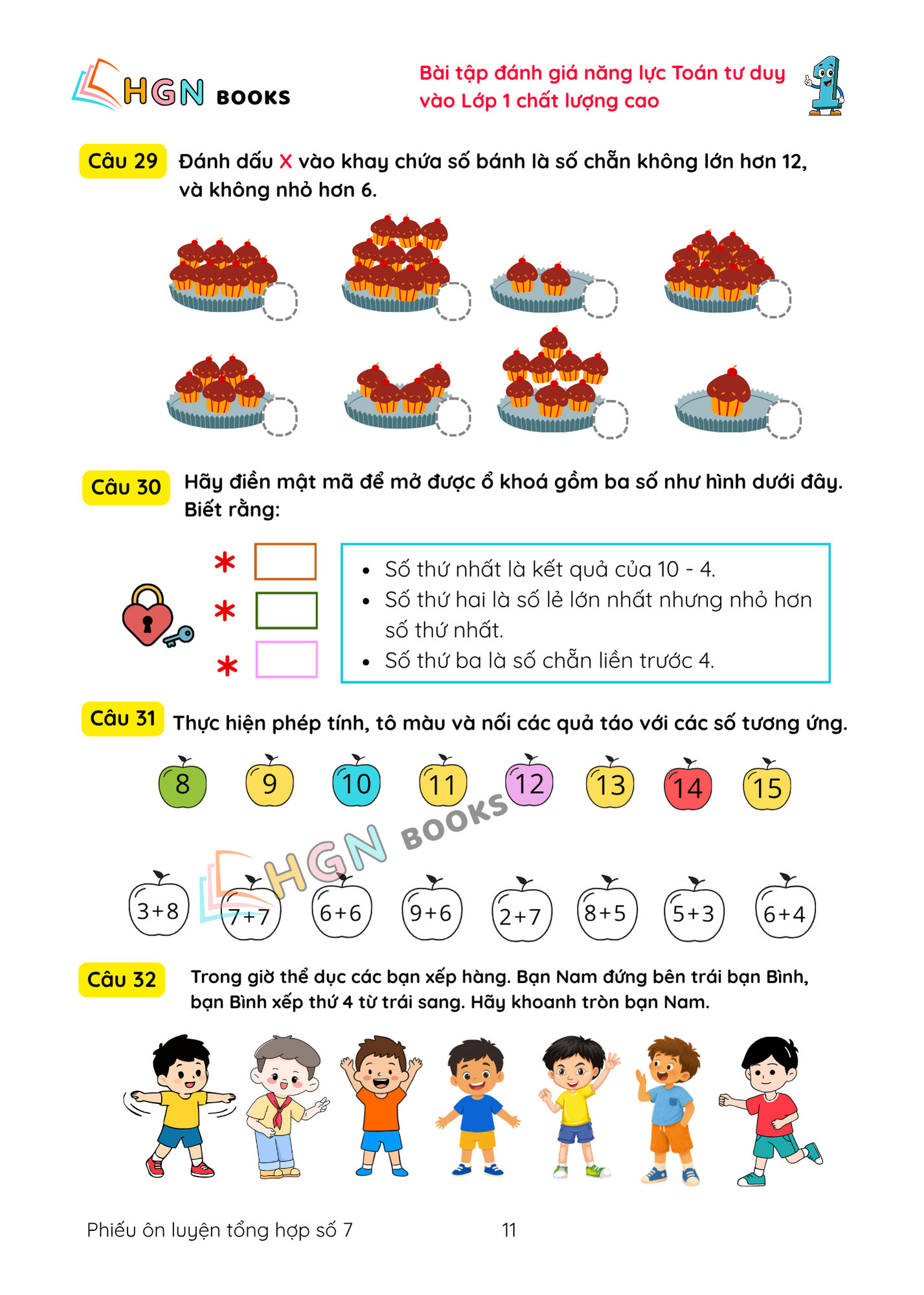 268 Bài tập đánh giá năng lực Toán tư duy, Đề cương ôn thi vào lớp 1 chất lượng cao_thumbnail_2