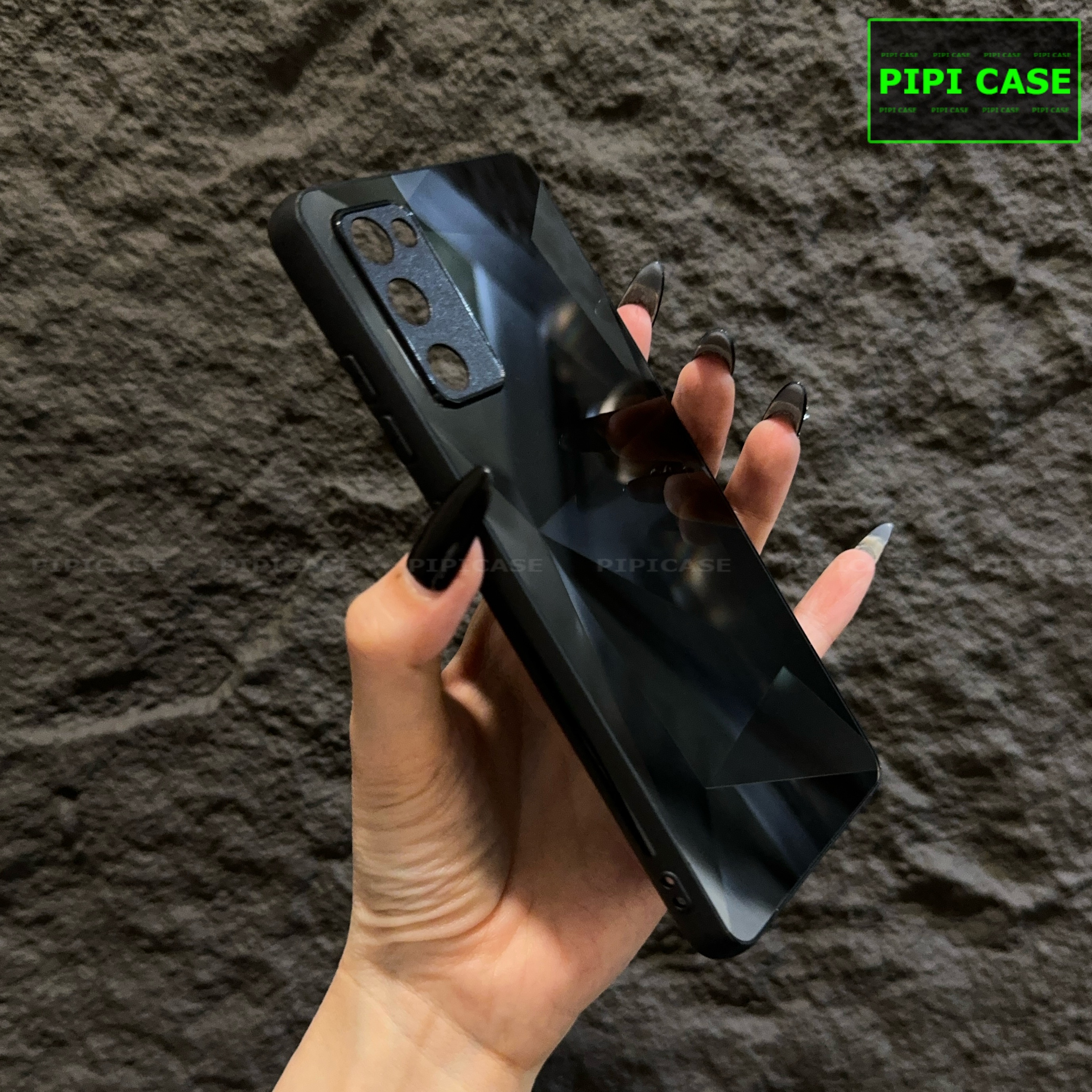 Ốp Lưng Samsung S20 FE 5G - Kim Cương 6D - Đen_thumbnail_1