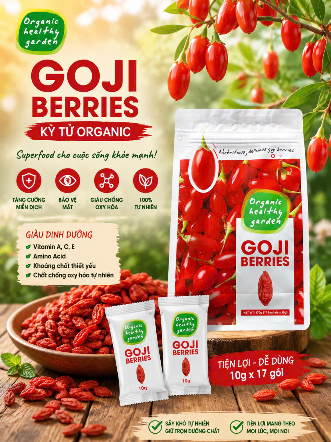 KỶ TỬ SẤY KHÔ ORGANIC