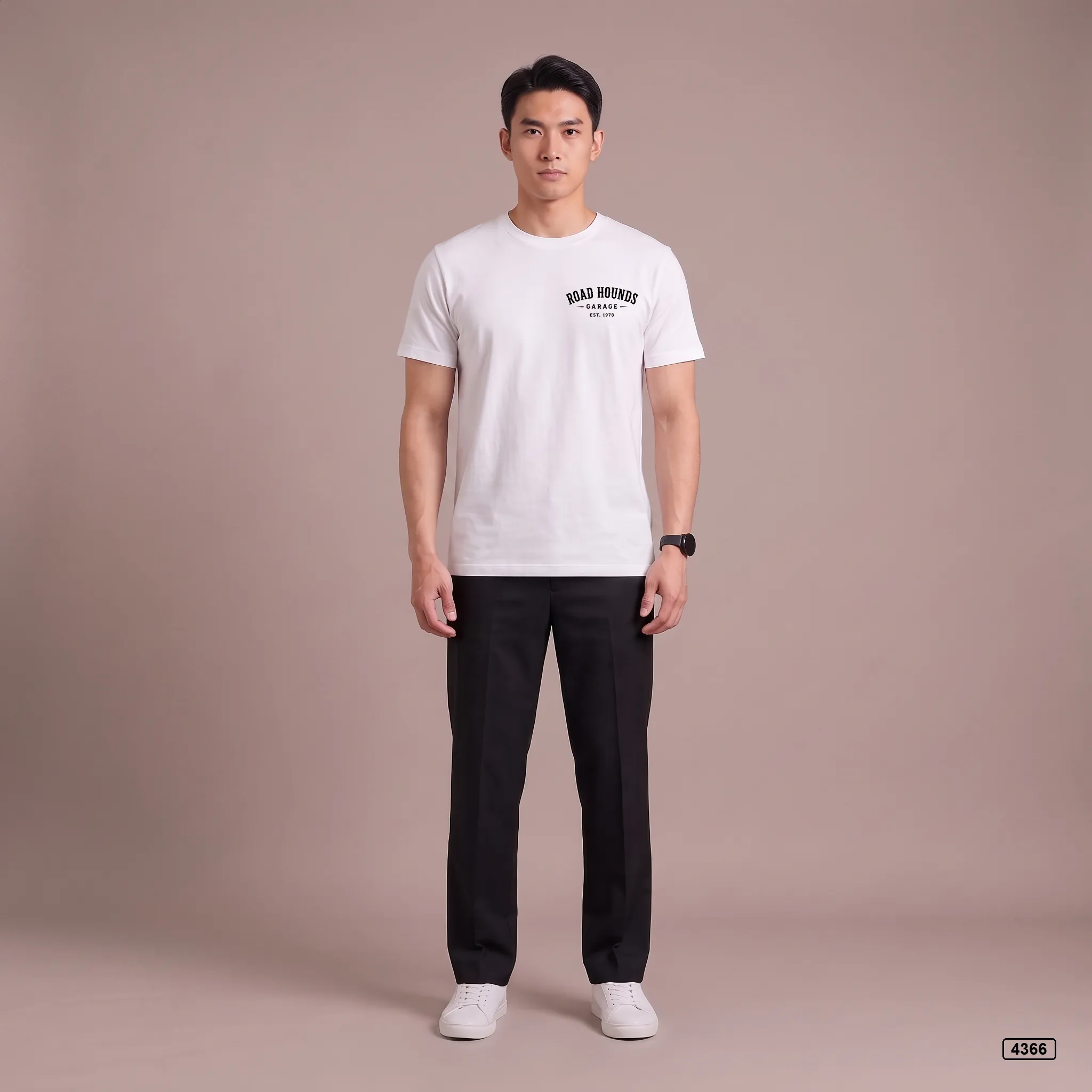 Áo thun nam form rộng Road Hounds Garage TeePrint 4366_thumbnail_4