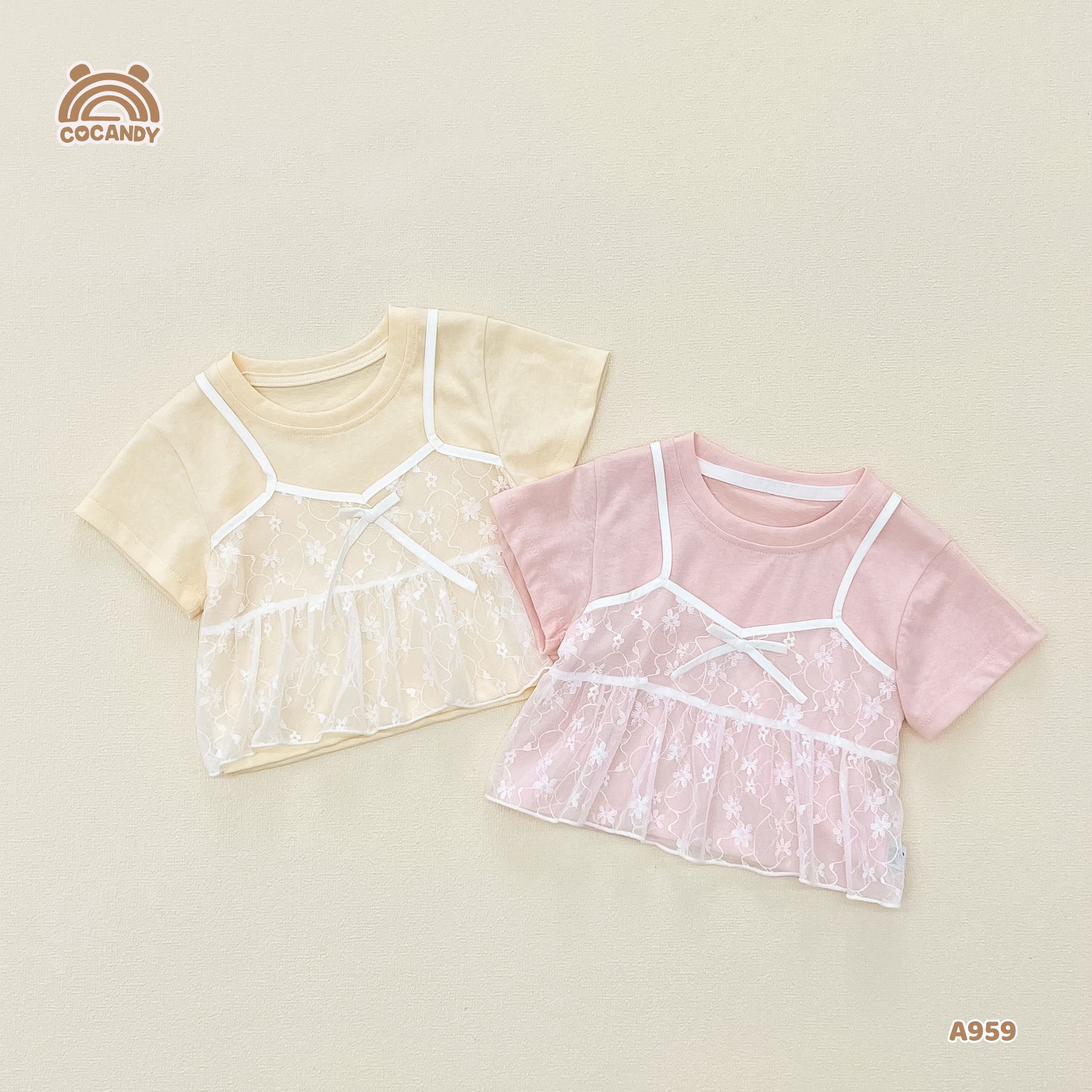 Áo cộc HỒNG giả yếm ren trắng_thumbnail_6