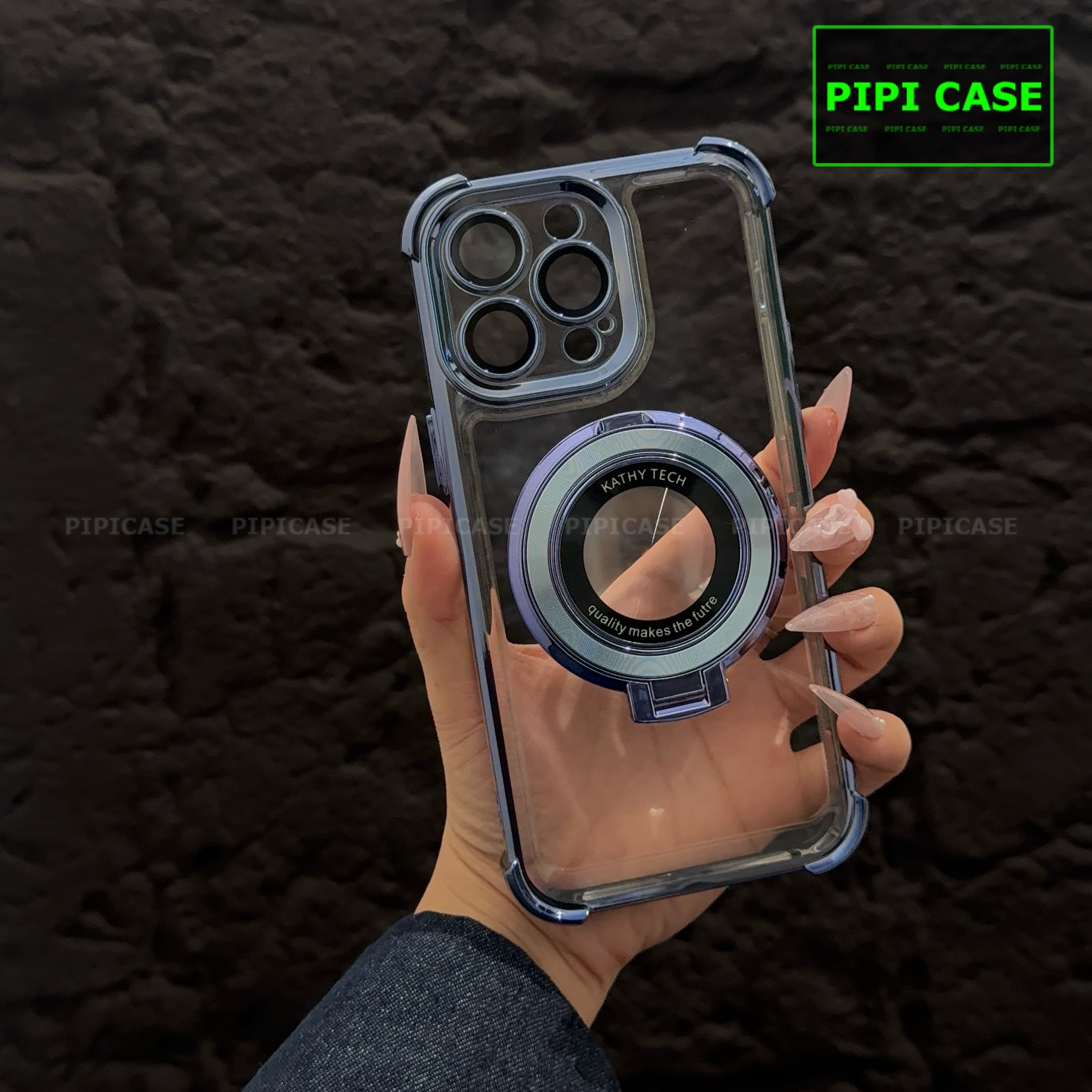 Ốp Lưng iPhone 15 Pro Max - Ven - Xanh Nhạt_thumbnail_8