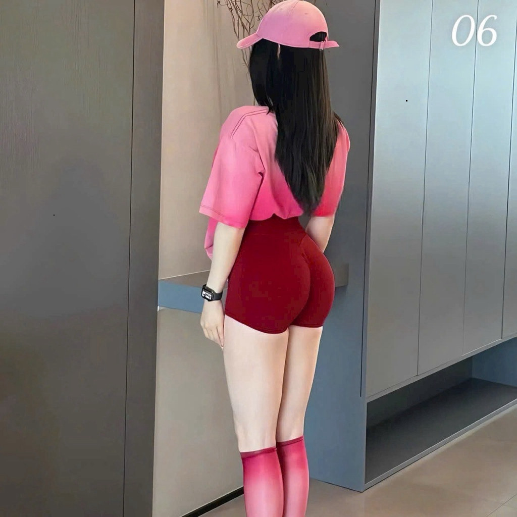 Yumii Sportswear Quần Đùi Thể Thao Tập Gym Chạy Bộ Nữ Chun Mông 06 Lưng Cao Không Tụt Ôm Body Vải Co Giãn Thấm Hút Mồ Hô_thumbnail_5