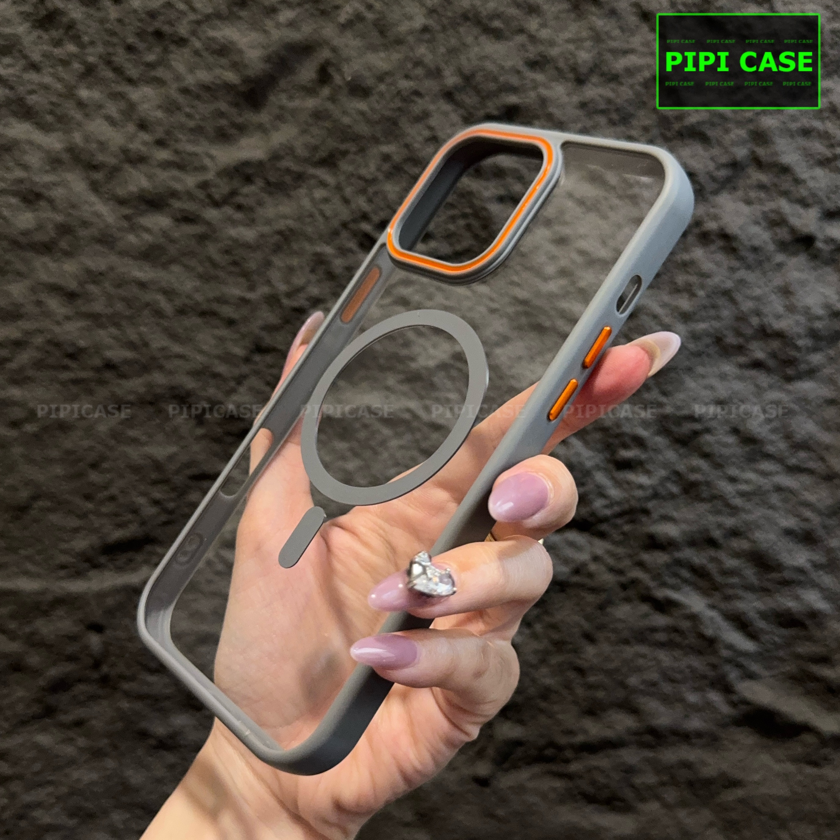Ốp Lưng iPhone 16 Pro - KM Color - Xám_thumbnail_3